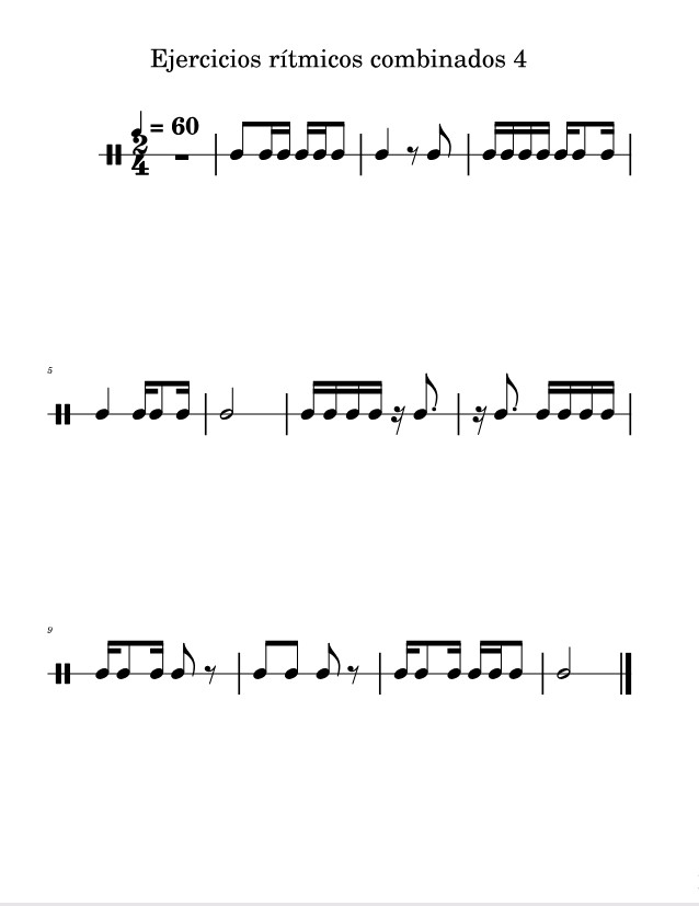 ejercicio ritmico